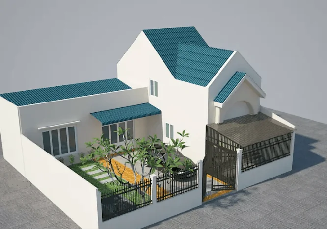 NHÀ CẤP 4 GÁC LỬNG ĐẸP 3 PN